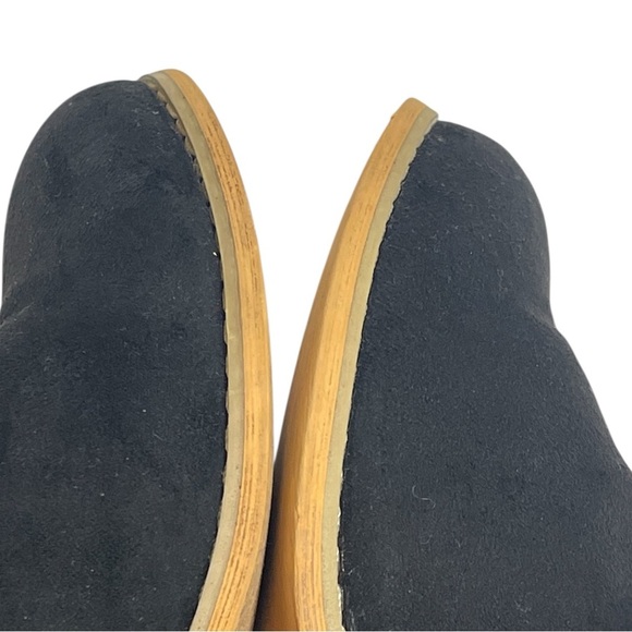 CORKEYS BOUTIQUE BLACK FAUX SUEDE ANIMAL PRINT BLOCK HEEL SZ 8 M - Picture 5 of 11